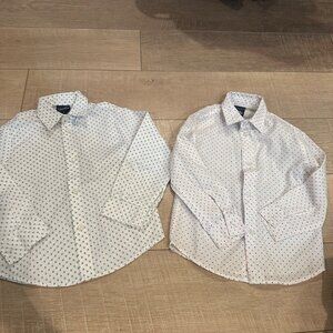 NAUTICA BOYS 2 LONGS SLEEVE BUTTON UP SHIRTS 4T